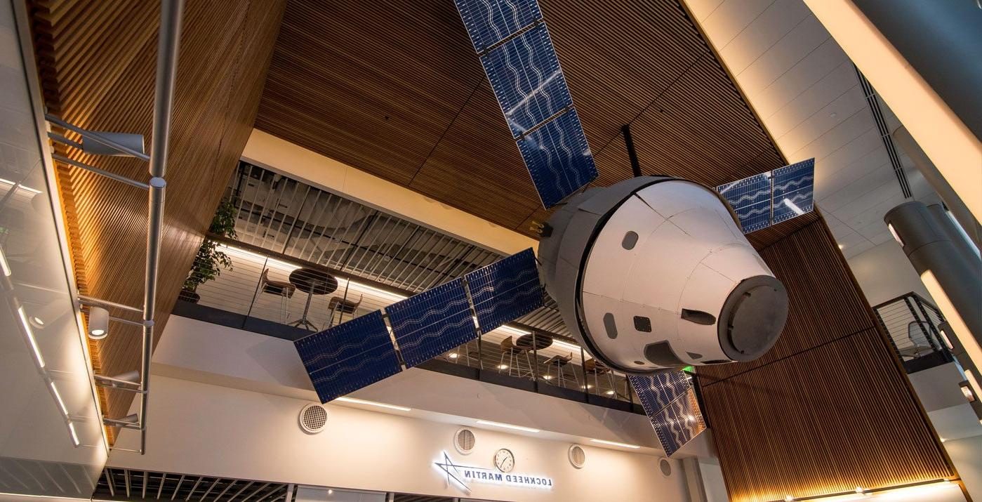 Aerospace satellite in the Aerospace and Engineering building.